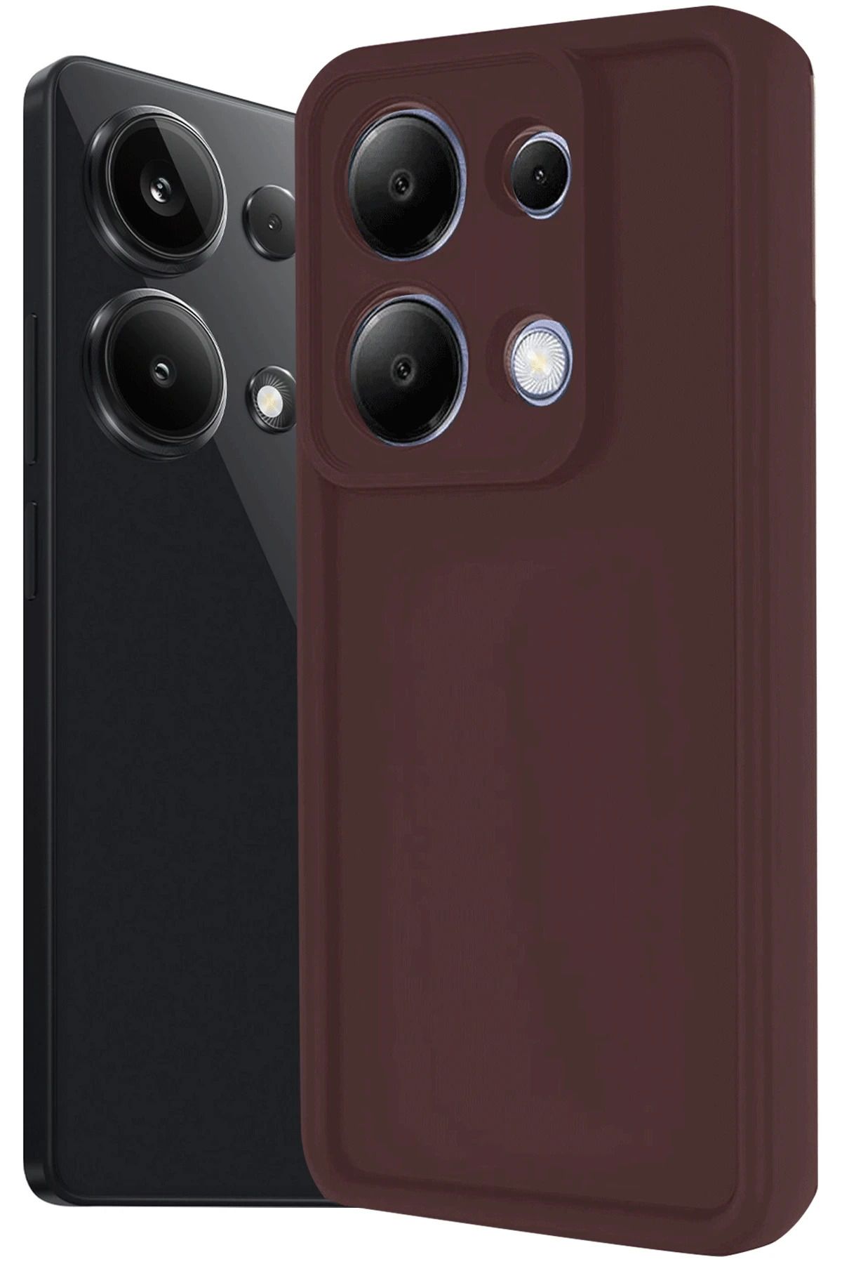NewFace Xiaomi Redmi Note 13 Pro 4G Kılıf Viera Silikon - Bordo MRAYD