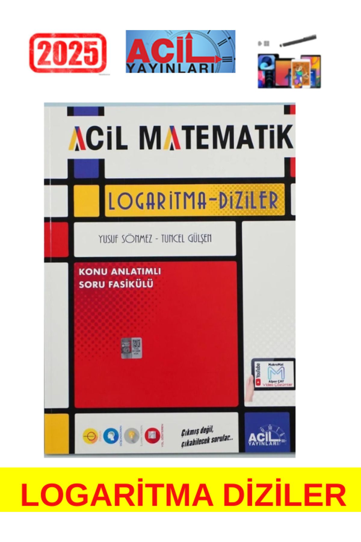 Acil Yayınları TYT Acil Matematik Logaritma Diziler+Android Kalem