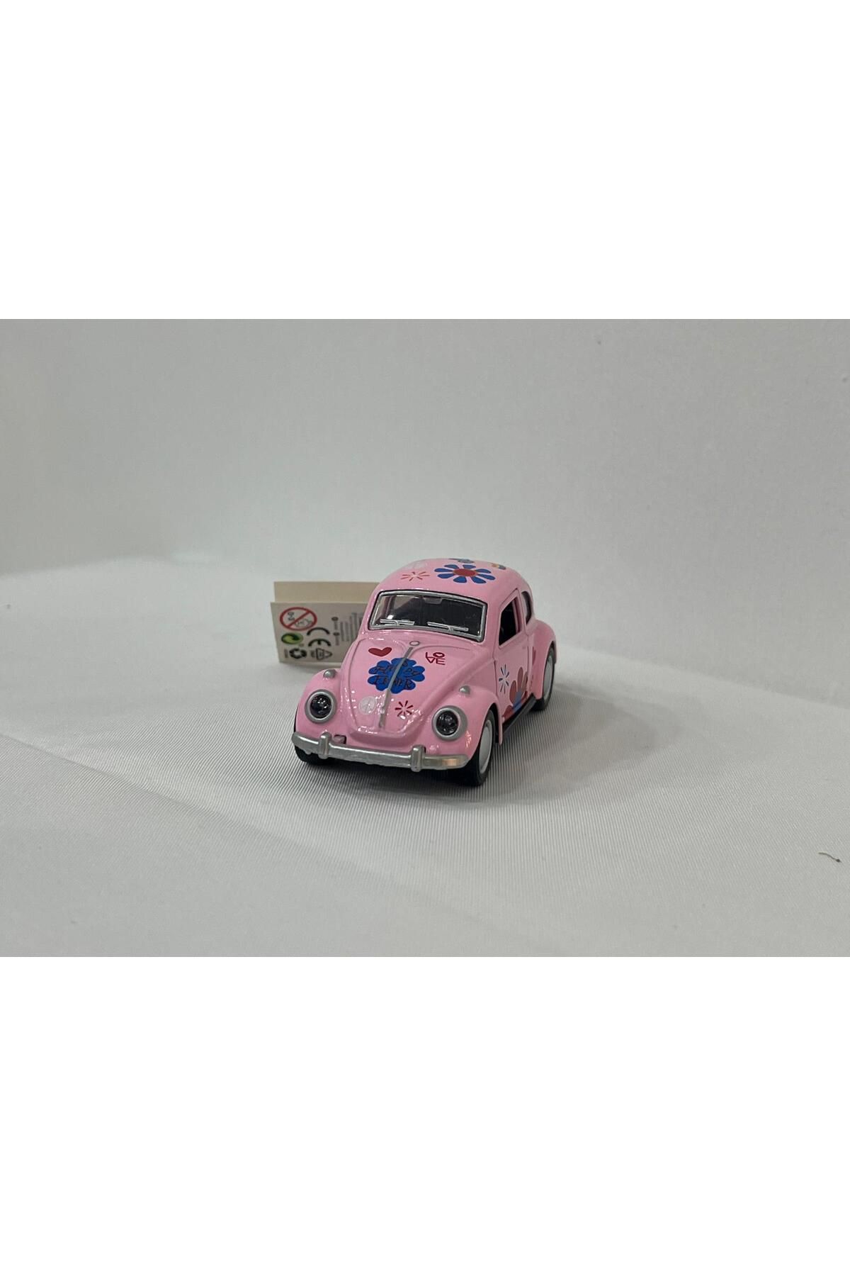 egemen oyuncak 1 ADET Metal Kapıları Açılır 12cm Oyuncak Vosvos Araba PEMBE Çek-Bırak