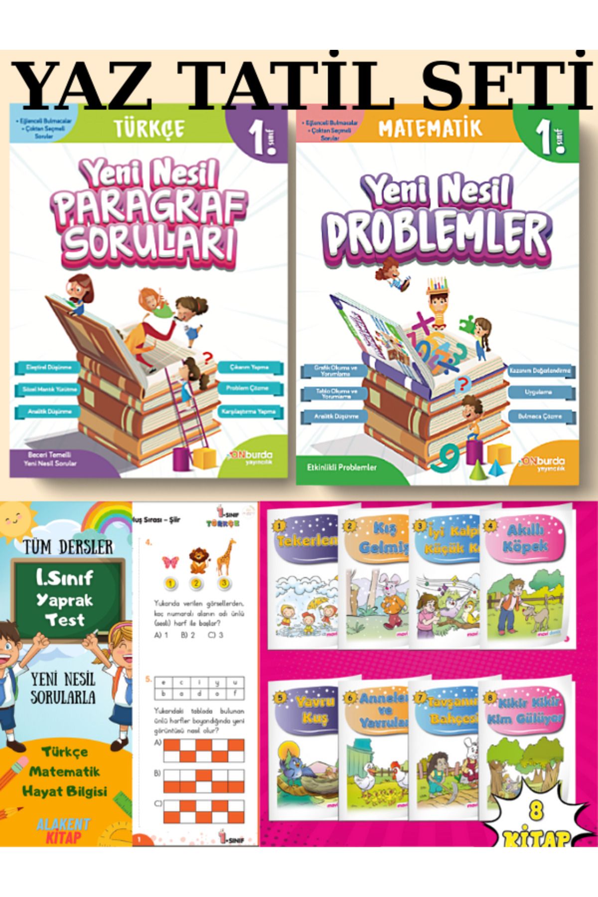Mavi Deniz Yayınları 1. sınıf TÜRKİYE YÜZYILI MAARİF MODELİNE UYGUN 10 kitap