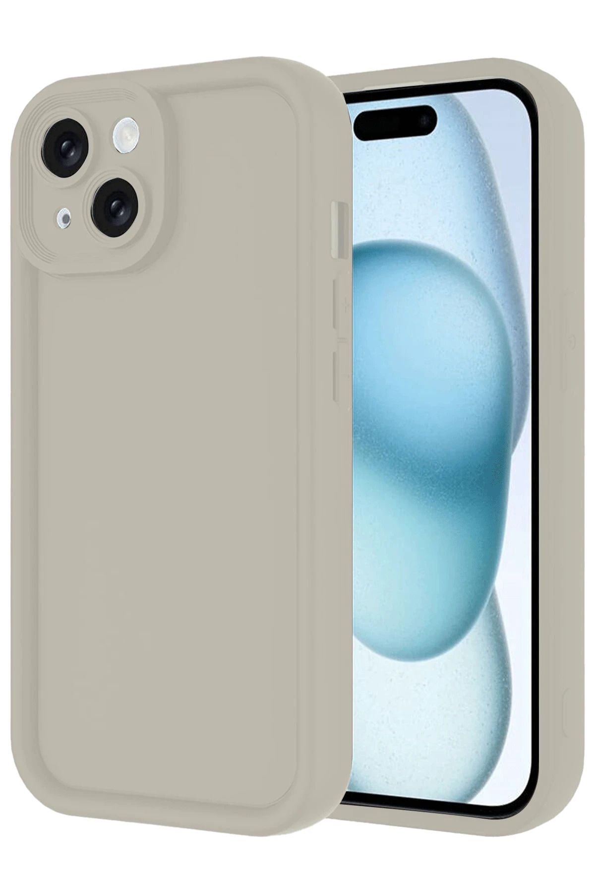 NewFace iPhone 14 Kılıf Viera Silikon - Krem MRAYD