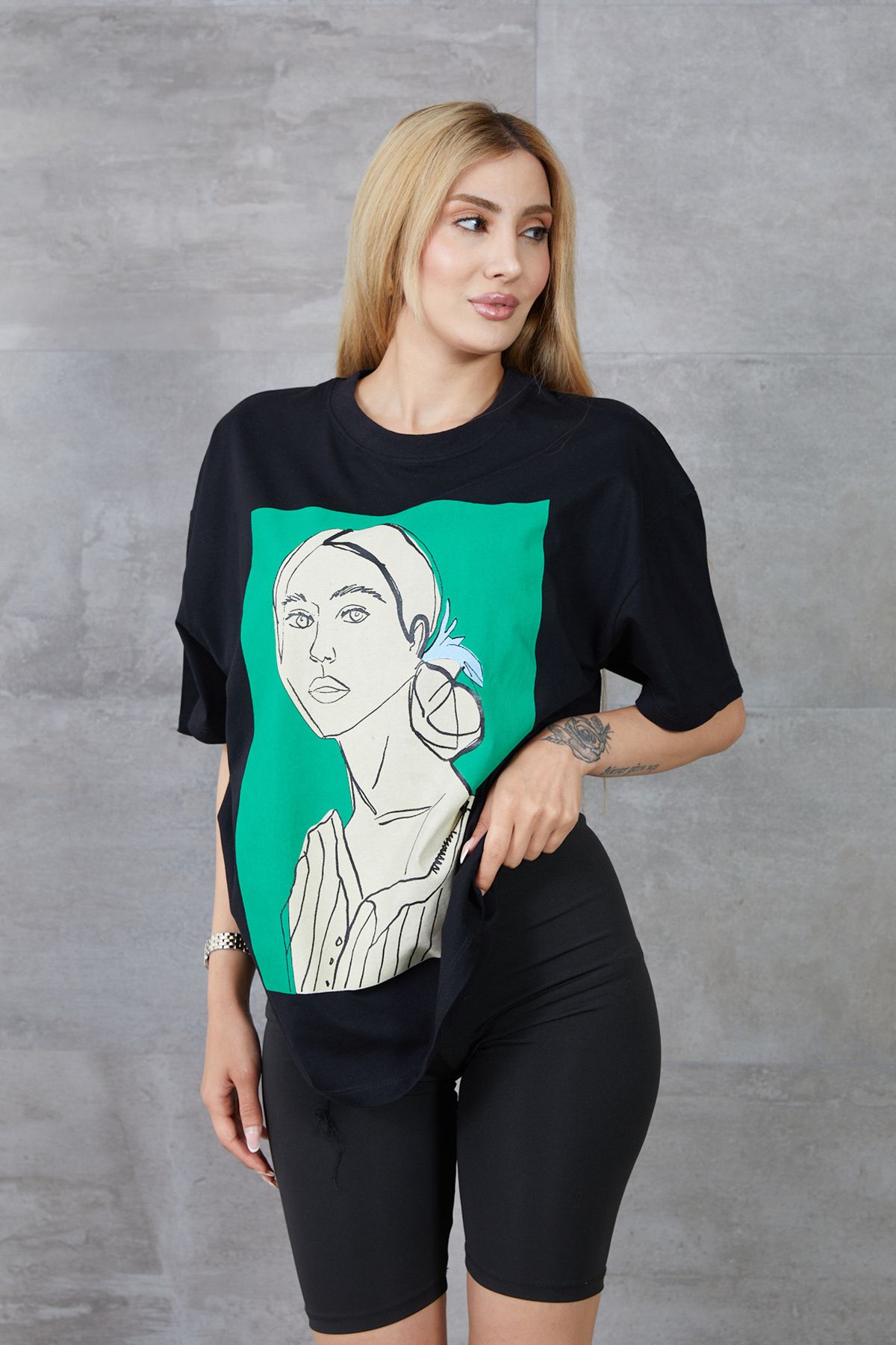 DPARİS Silüet Baskılı T-shirt