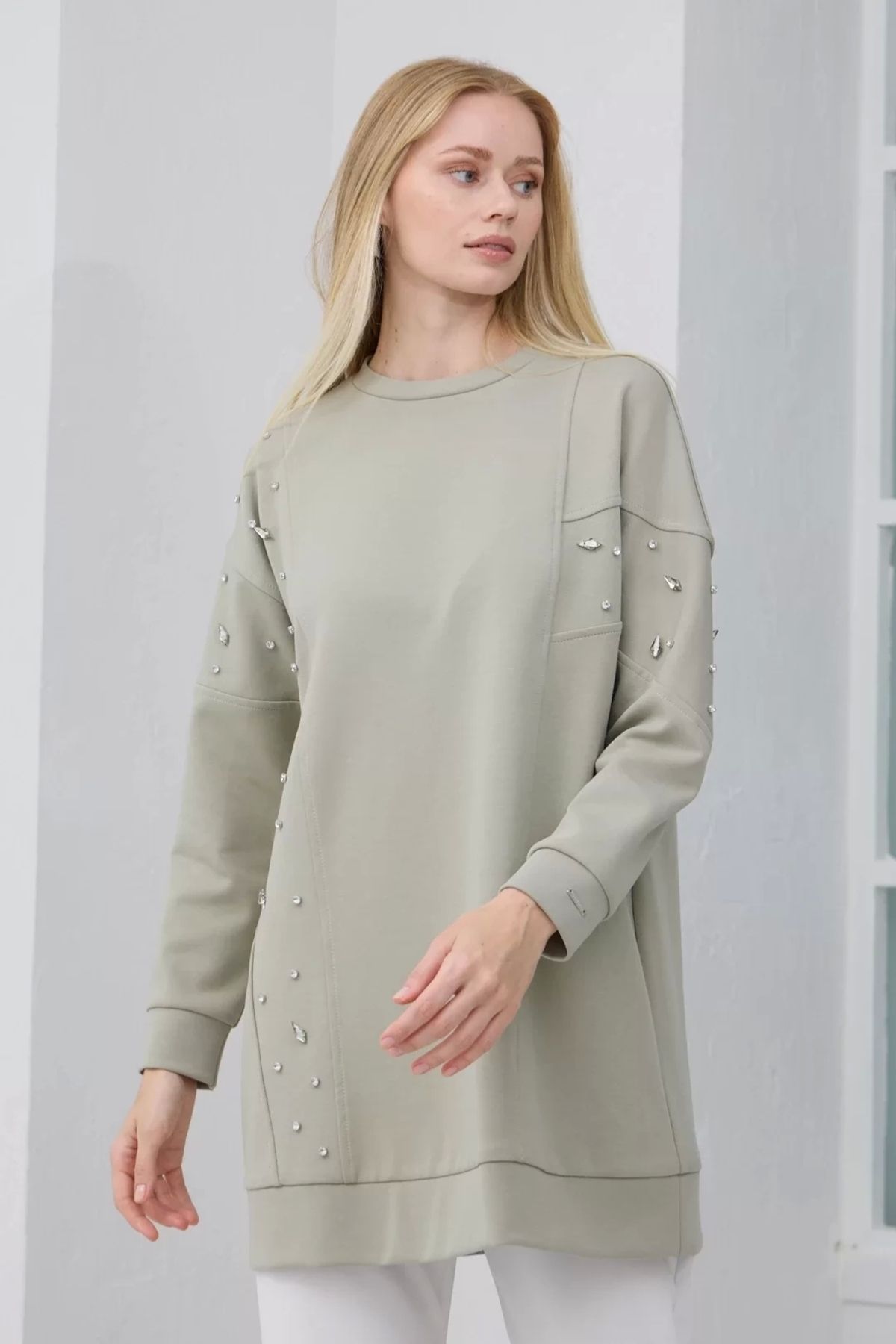 Moodbasic-Asymmetric Stone Tunic Çağla 3