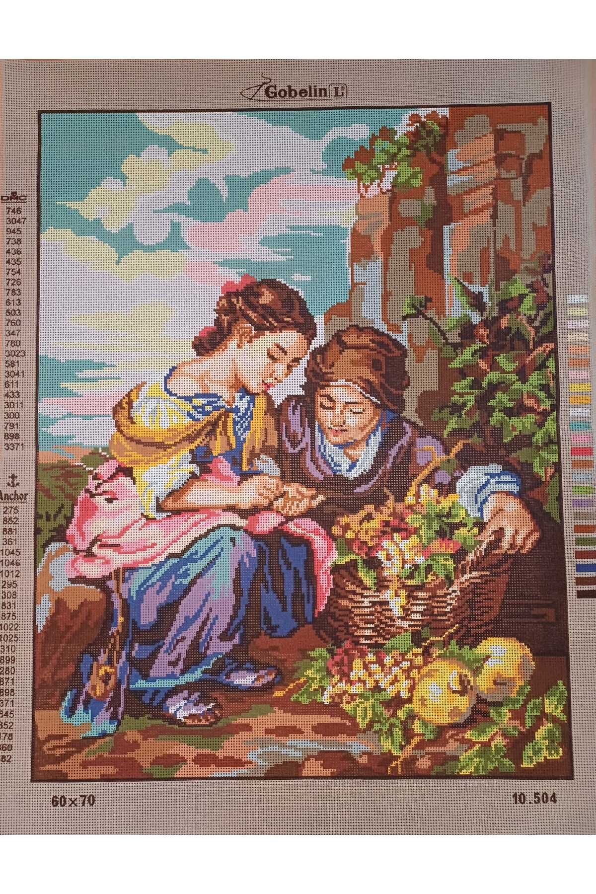 gobelin 60*70 cm Gobelin Baskılı Goblen ipli