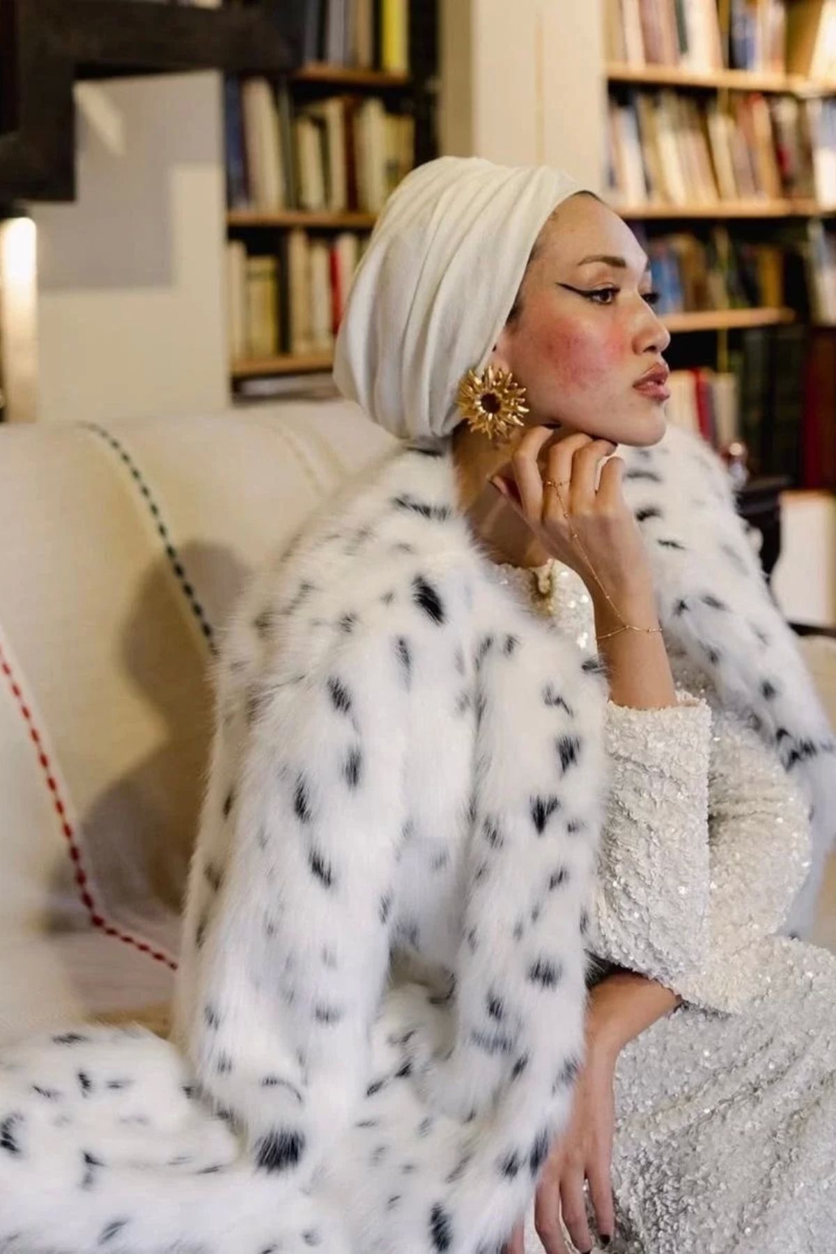 ladrans Leopar Peluş Ceket