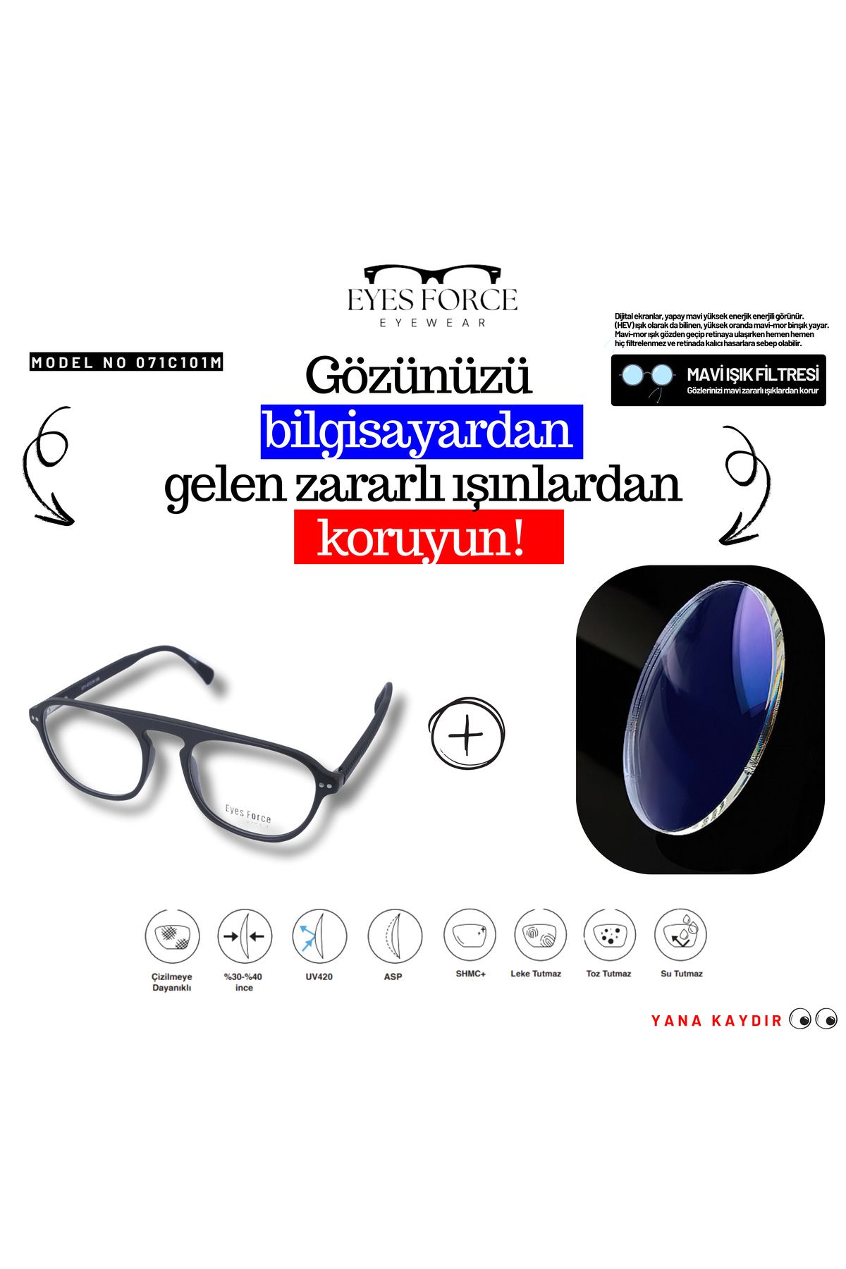 Eyes Force Bluecat Gözlük 071C