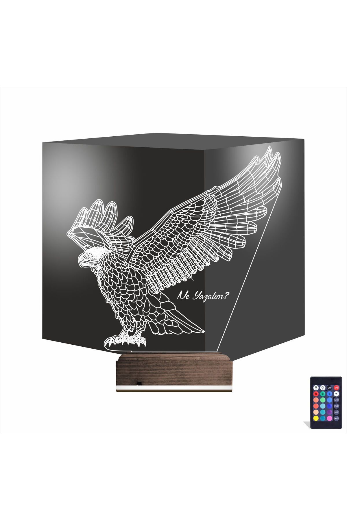 Kirppi 3d Lamba Kartal Taraftar V1 Kişiye Özel Masa Gece Lambası