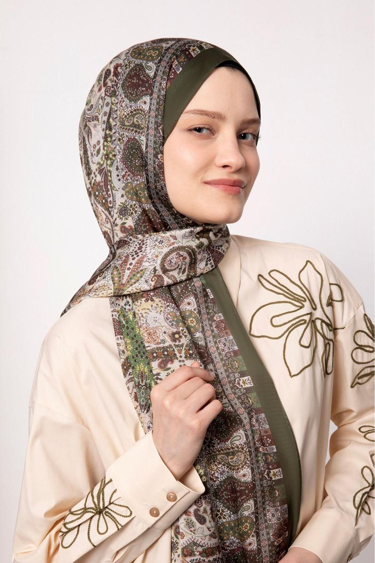 Elit Scarf Hint İpeği Kadın Şal