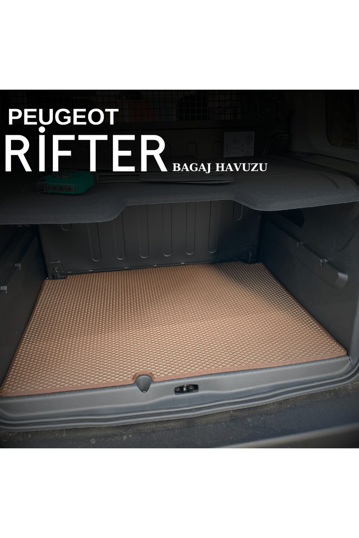 Pascar Oto Paspas Peugeot Rifter araca özel yeni nesil bagaj havuzu