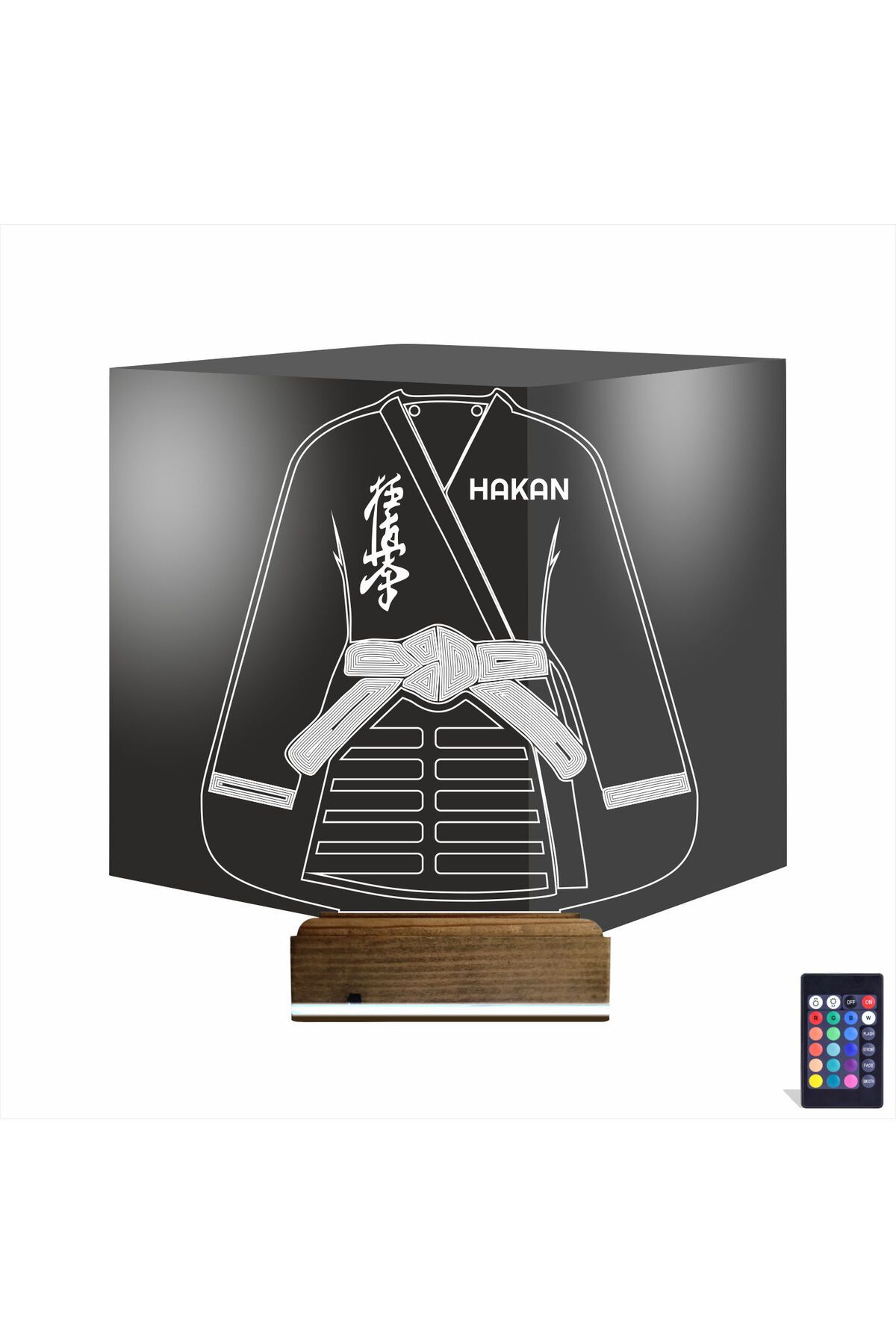 Kirppi 3d Lamba Karate Tekvando Judo Kişiye Özel Masa Gece Lambası