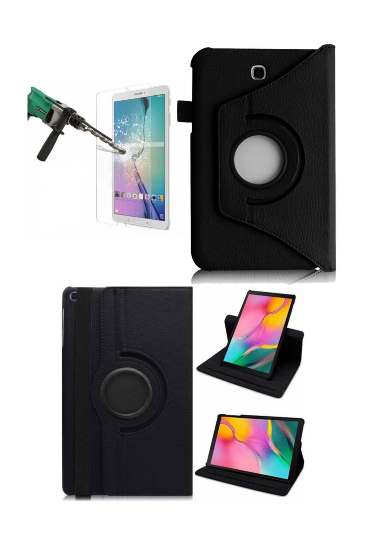 hope try Samsung Galaxy Tab A6 (t280-t285) 360 Dönebilen Siyah Stand Kılıf + Kırılmaz Cam (siyah)