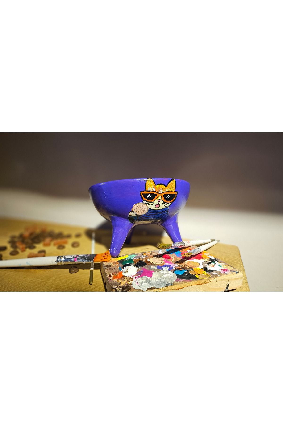 Lena Petshop El Yapımı Seramik Mama ve Su Kabı