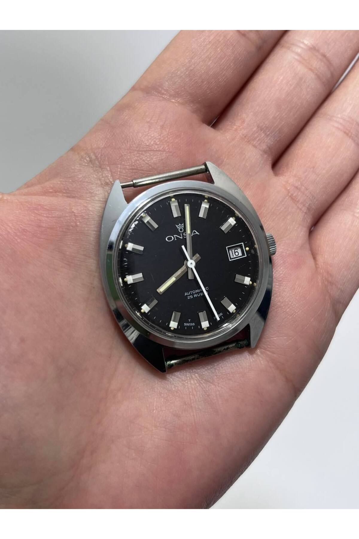 ÖNSA Onsa 37mm Vintage Erkek Kol Saati D-053 (Kordonsuz)