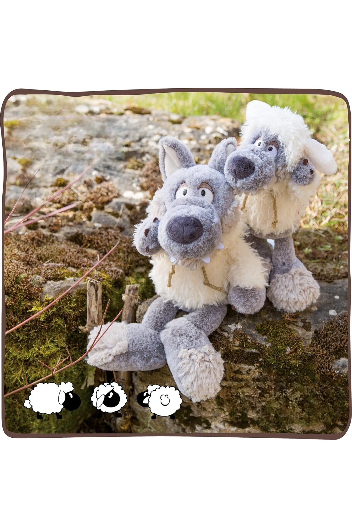 Malvys-Plush Toy , Ghost Wolf, White, 50 Cm 2