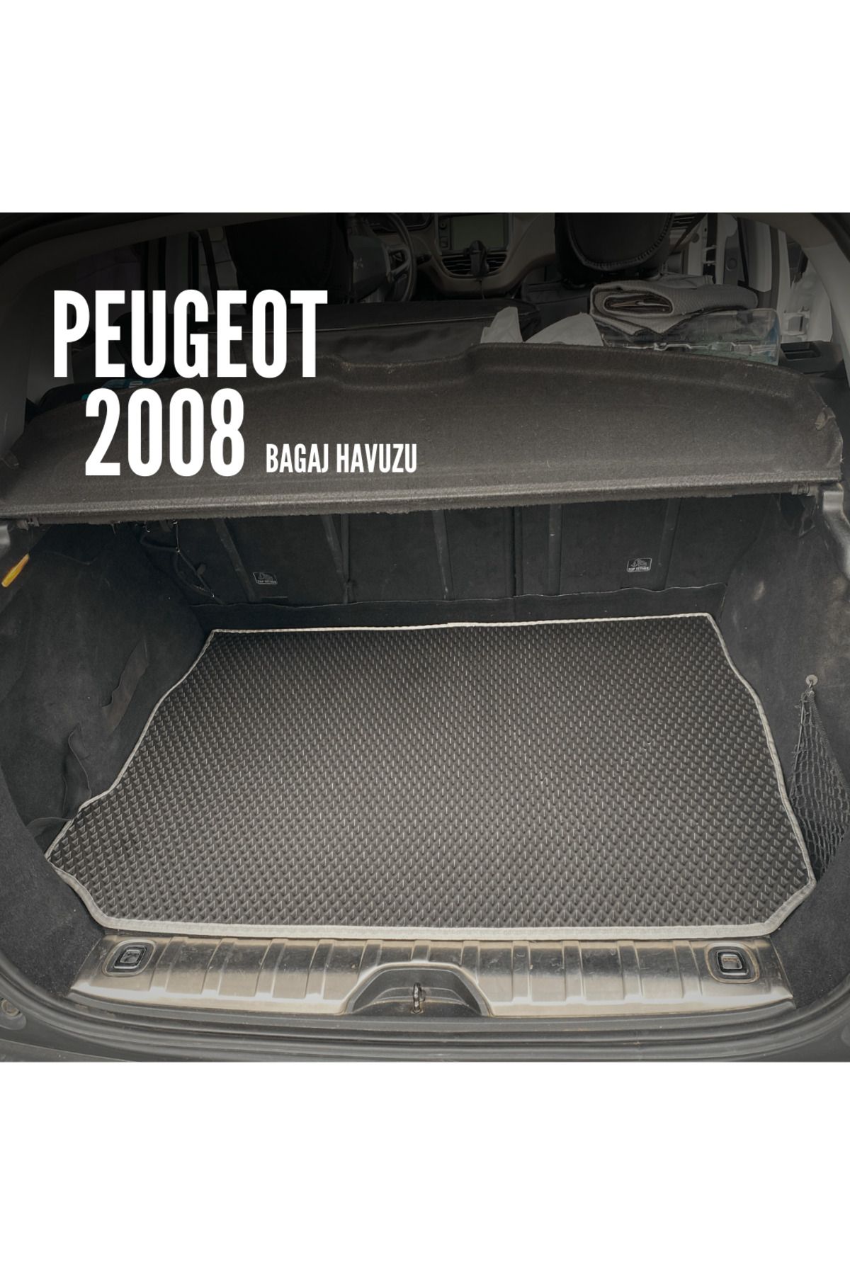 Pascar Oto Paspas Peugeot 2008 araca özel yeni nesil bagaj havuzu