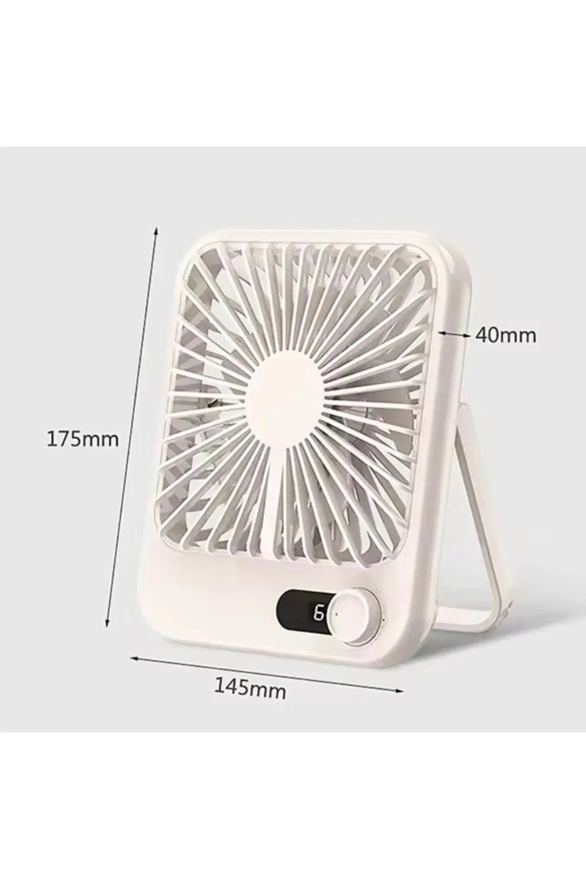 TECHNOMEN Taşınabilir Mini Fan katlanabilir şarj elektrikli Ayarlanabilir Güç Modu tuşlu