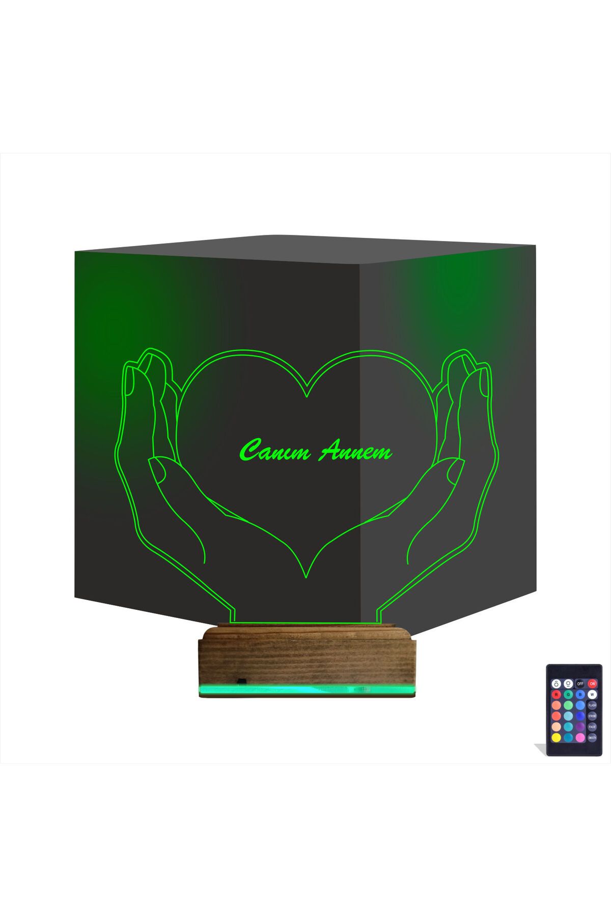 Kirppi 3d Lamba Kalp Sevgiliye Hediye V6 Kişiye Özel Masa Gece Lambası
