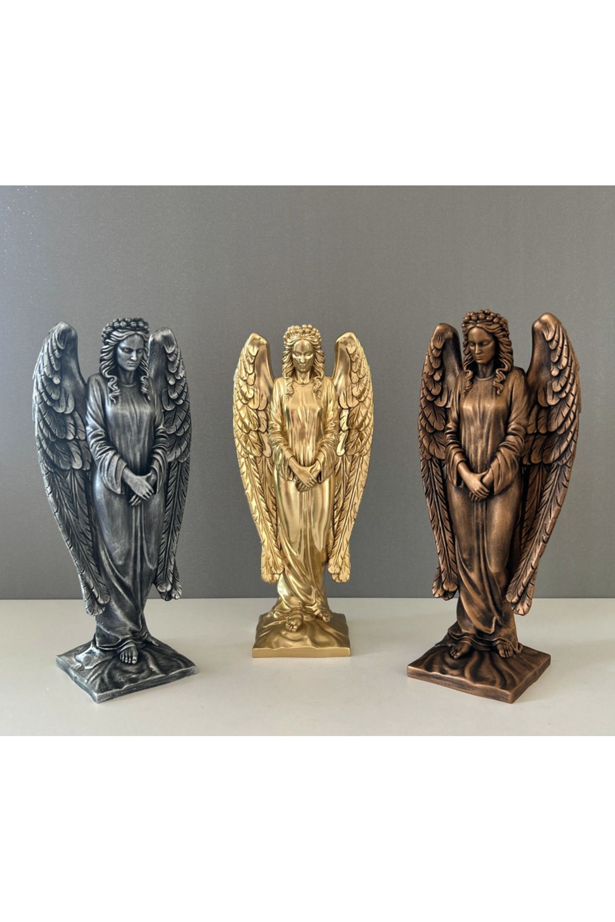LivadoHome Melek Dekoratif Biblo Heykel 25cm x 12cm