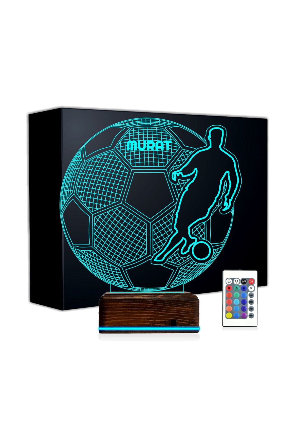 Kirppi 3d Lamba Futbolcu Ronaldo Futbol Taraftar Kişiye Özel Masa Gece Lambası