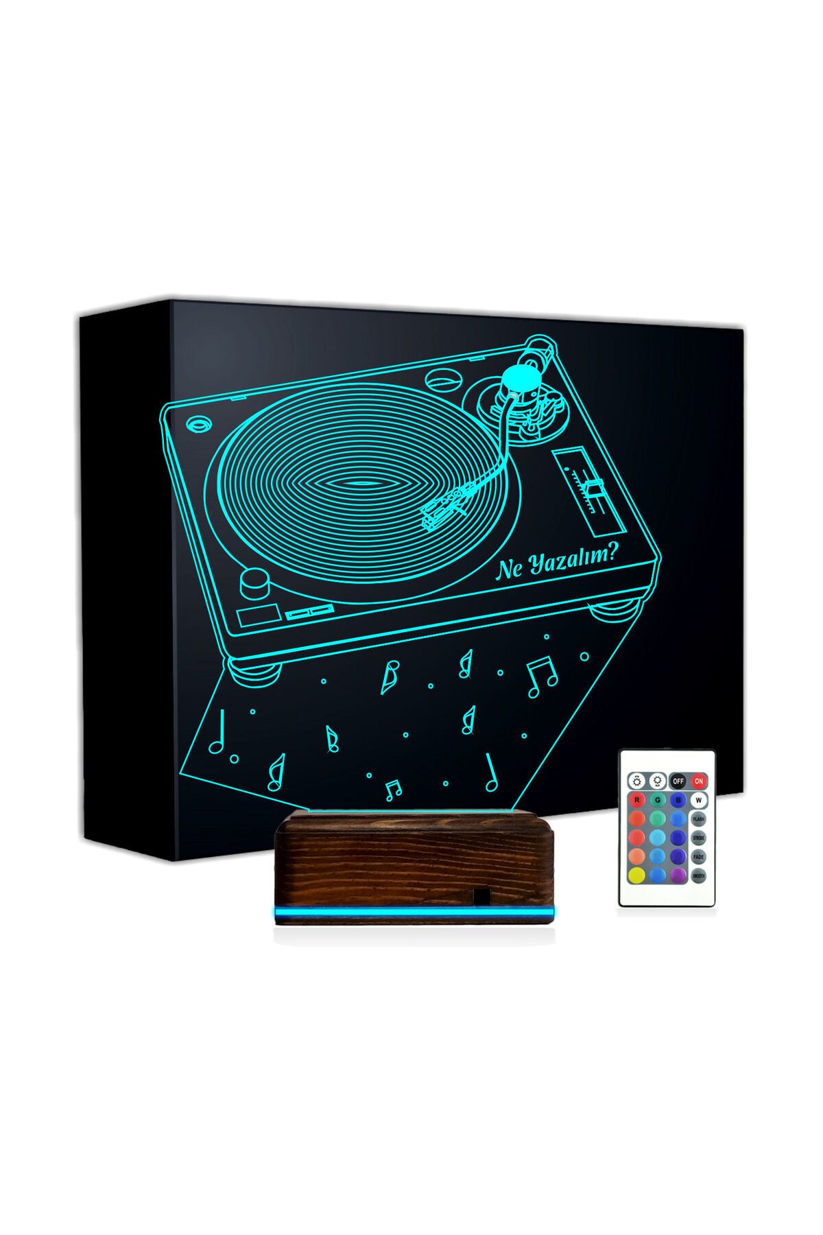 Kirppi 3d Lamba Dj Mixer Müzik Kişiye Özel Masa Gece Lambası