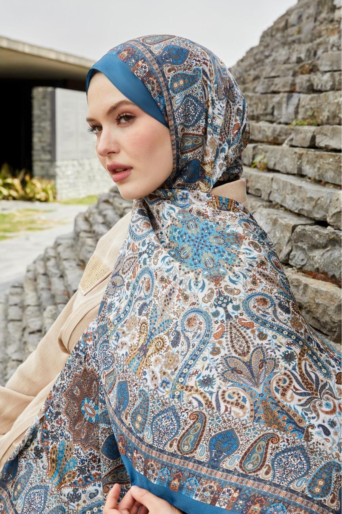 Elit Scarf Hint İpeği Kadın Şal
