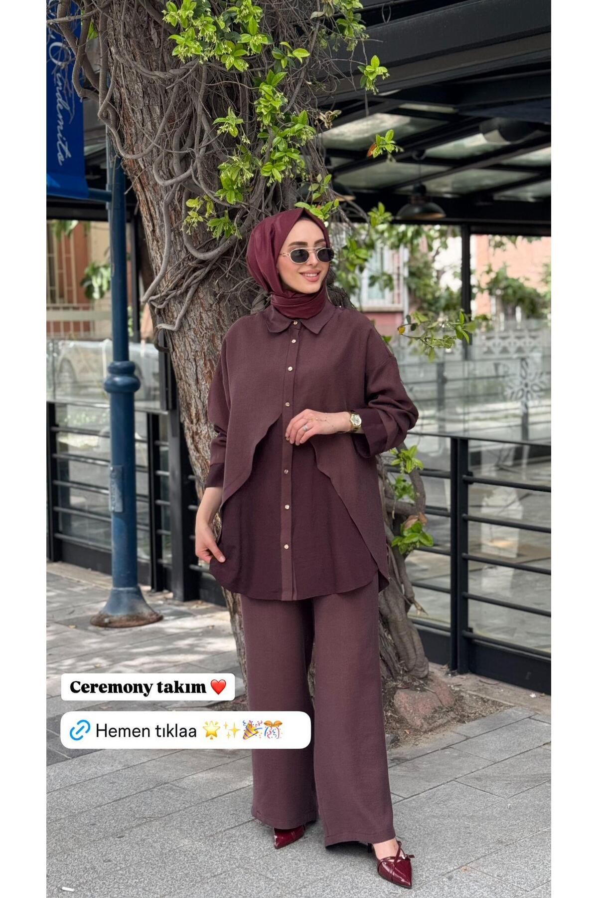 Ceremony ANVELP DETAYLI DUBAİ KOMBİNLİ PASİON PANTOLONLU TAKIM