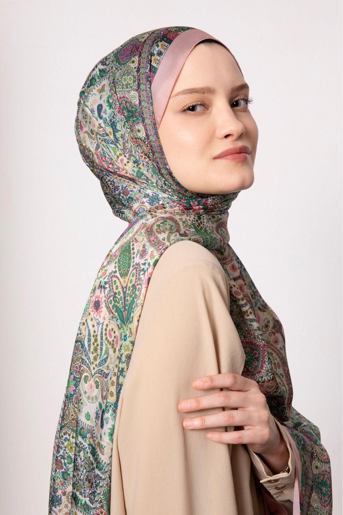 Elit Scarf Hint İpeği Kadın Şal