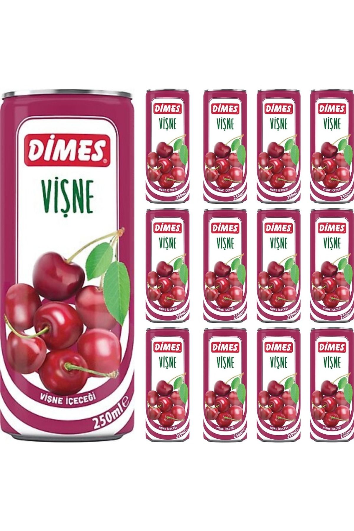Dimes DİMES TENEKE VİŞNE İÇECEĞİ 250 ML X 12 ADET