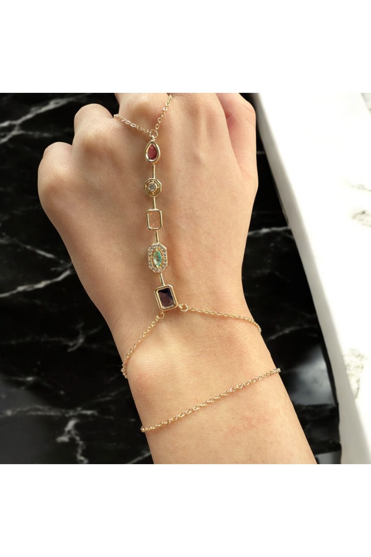 bellss shop Renkli Taşlı Tasarım Model Şahmeran