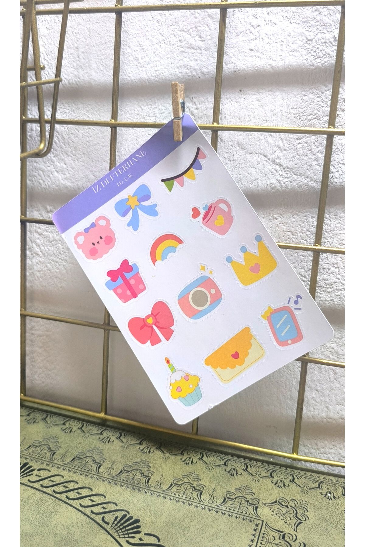 İZ DEFTERHANE Çıkartma & Sticker (Ajanda, Defter, Bullet Journal, Scrapbook ve Planlayıcılar İçin Uygundur)