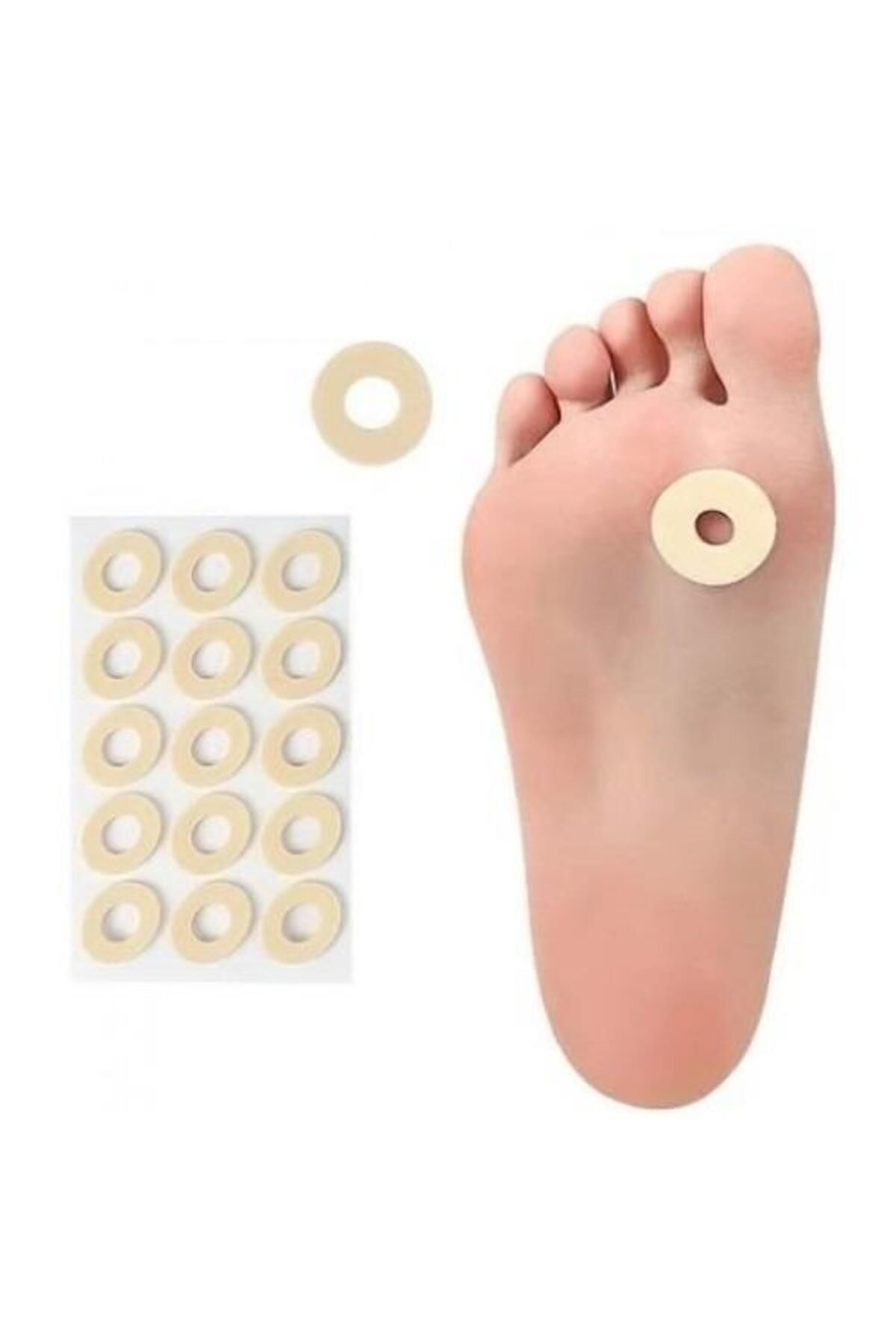 Pisicik 30 Adet 1,7 cm Yuvarlak Ayak Nokta Pedi Ayak Sünger Yastık