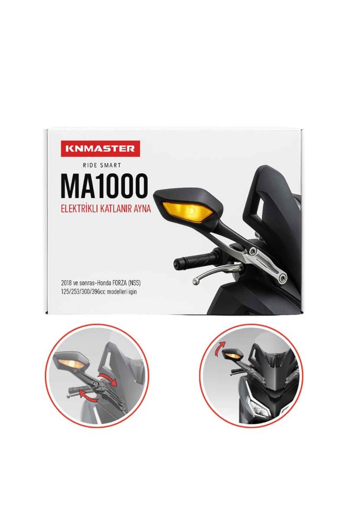 Knmaster Forza Otomatik Katlanır Motosiklet Aynası