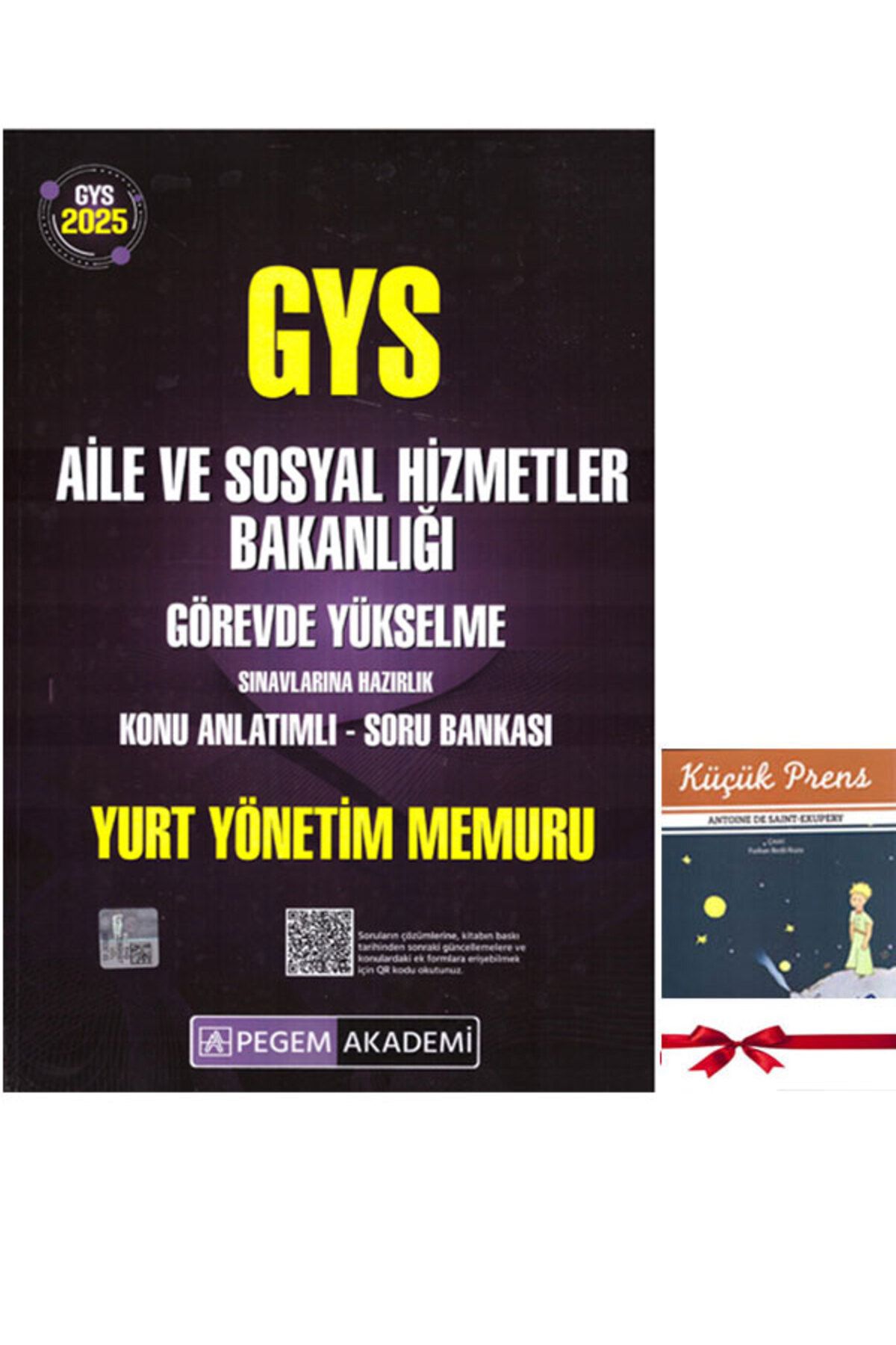 Pegem Akademi Yayıncılık 2025 GYS Aile ve Sosyal Hizmetler Bakanlığı YURT YÖNETİM MEMURU Görevde Yükselme Sınavına Hazırlık