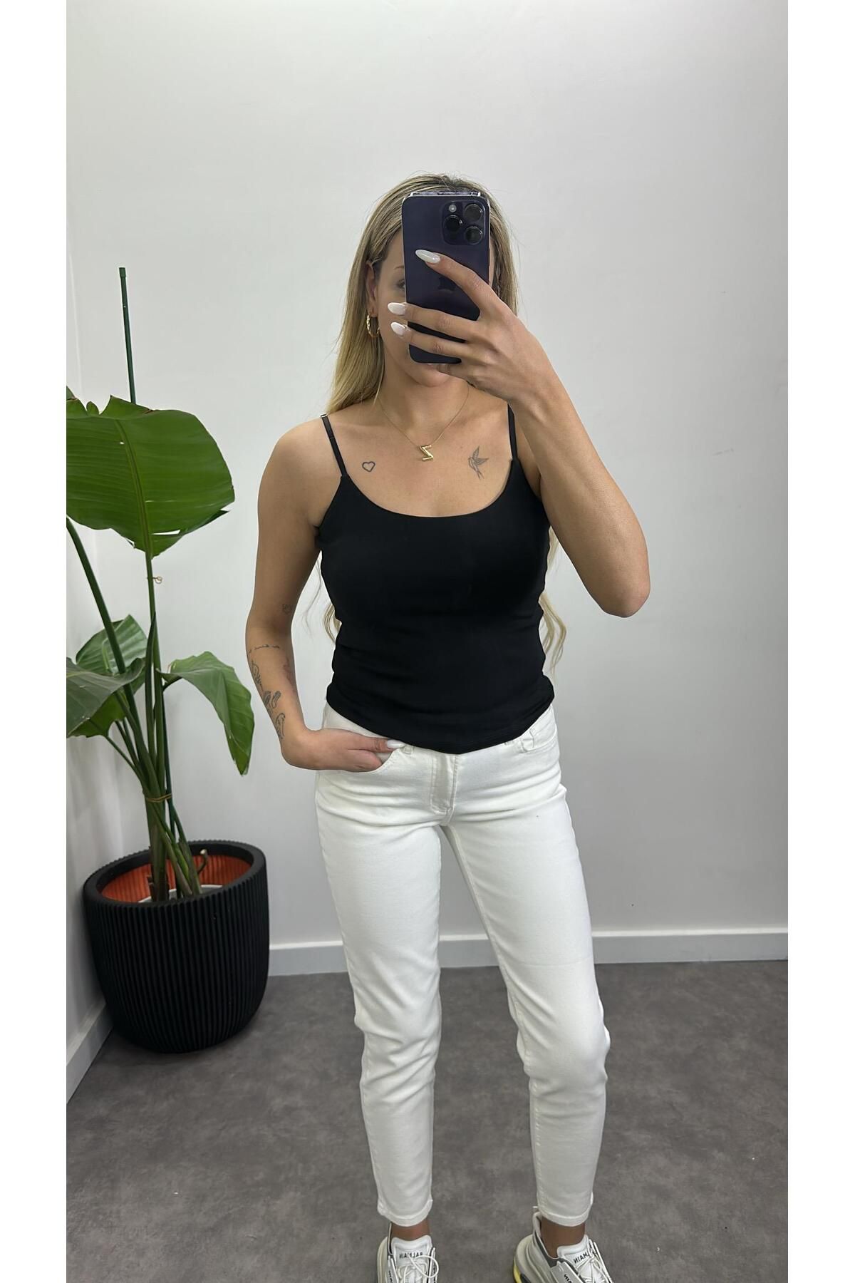 Acar Boutique Kopçeli Askı Atlet