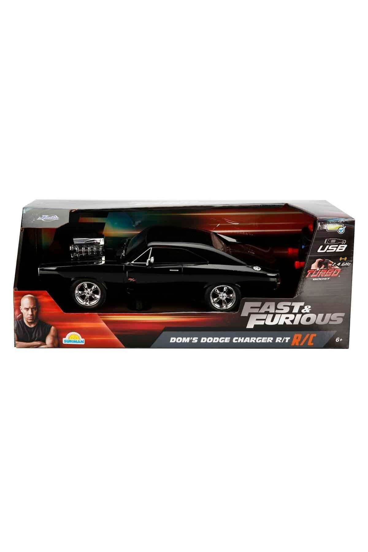 melfxxl eticaret 6492 1:16 Fast & Furious Dom’s Dodge Charger R/T USB Şarjlı Uzaktan Kumandalı Araba