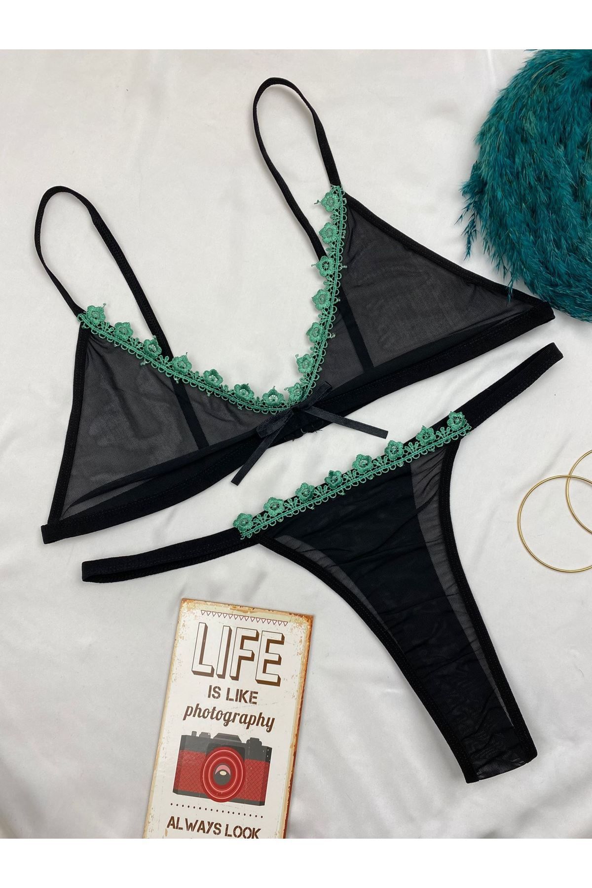 Shop58 Kadın Sütyen Külot Iç Çamaşır Takımı