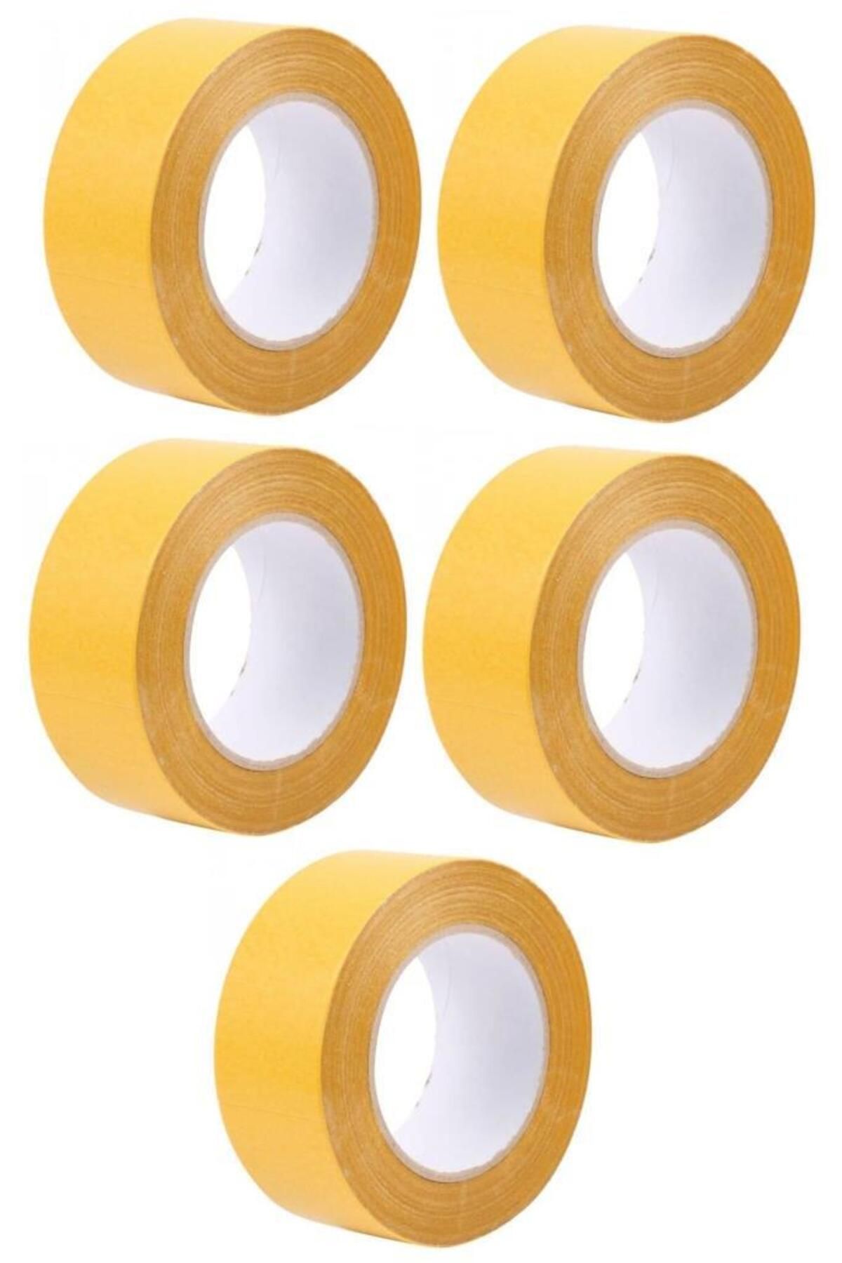 Pisicik 5 Adet 5 Metre 38 mm Çift Taraflı Köpük Bant Toplam 25 Metre