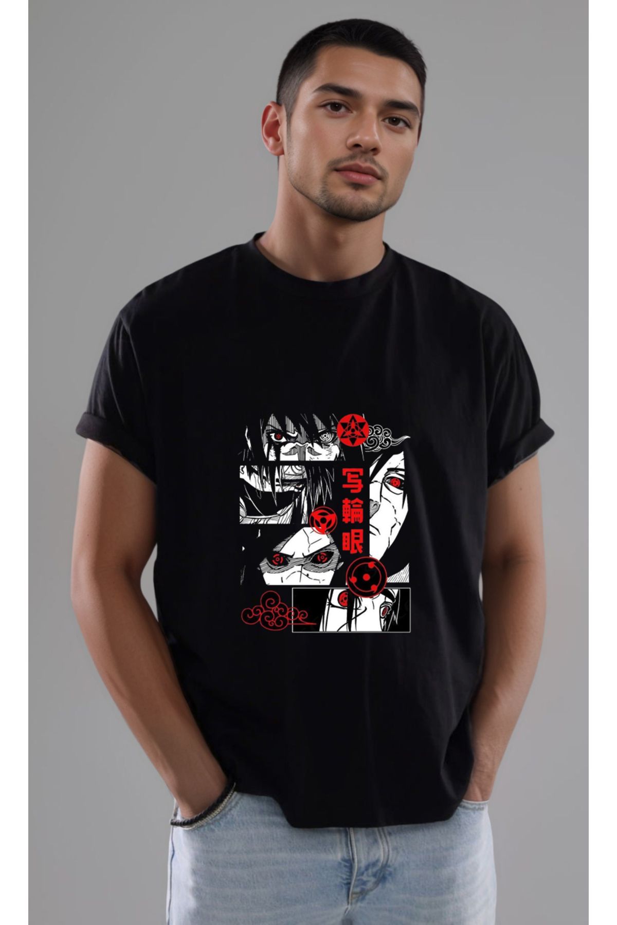 petite pati Naruto Baskılı Unisex Tshirt