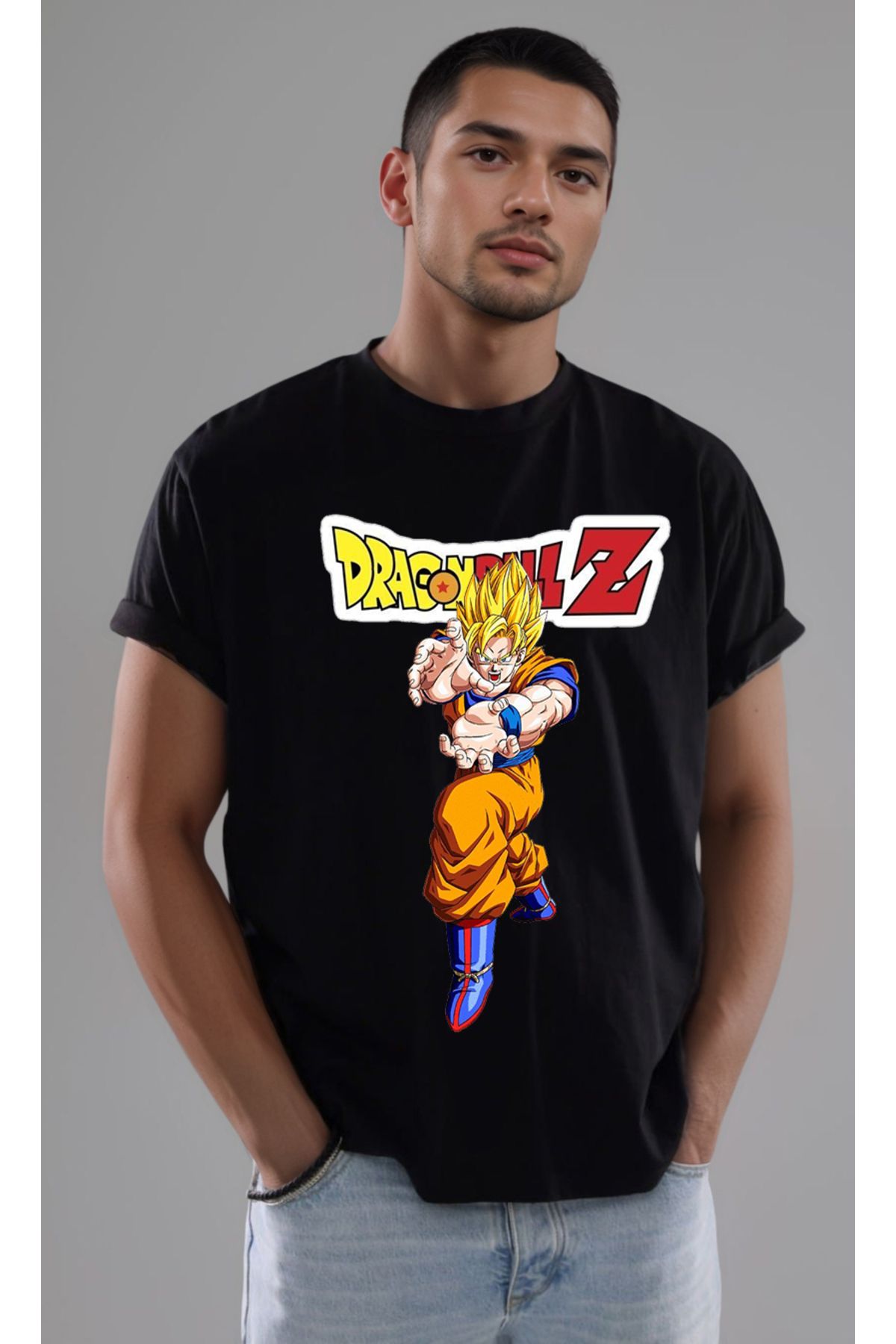 petite pati Dragon Ball Goku Baskılı Unisex Tshirt
