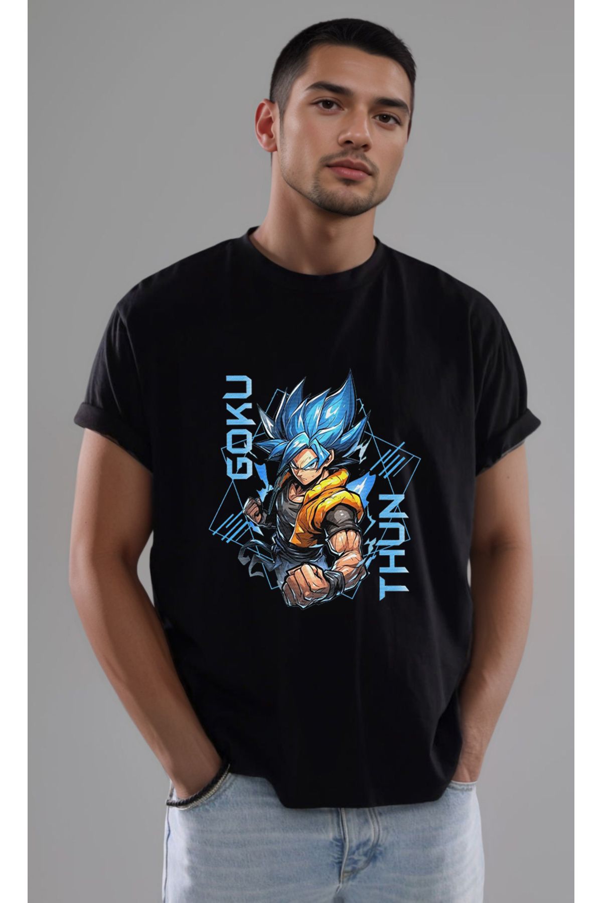 petite pati Dragon Ball Goku Baskılı Unisex Tshirt