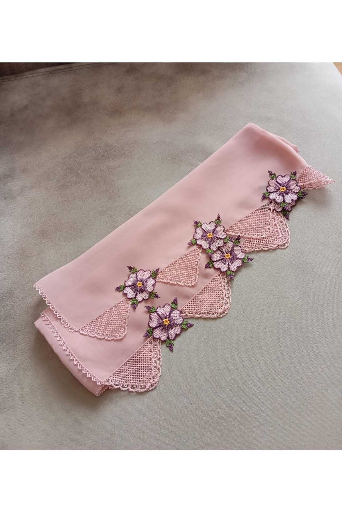 NUMİSTORE İğne oyası pudra renk namaz örtüsü