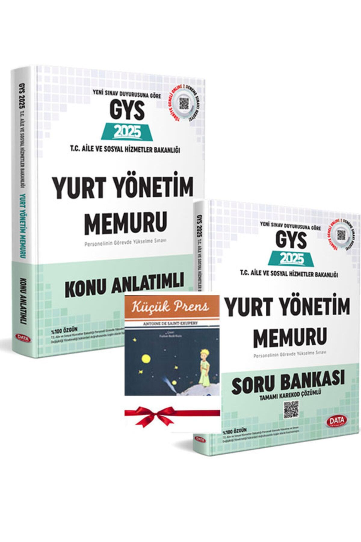 Data Yayınları 2025 GYS Aile Sosyal Hizmetler Bakanlığı YURT YÖNETİM MEMURU Görevde Yükselme Sınavına Hazırlık Seti