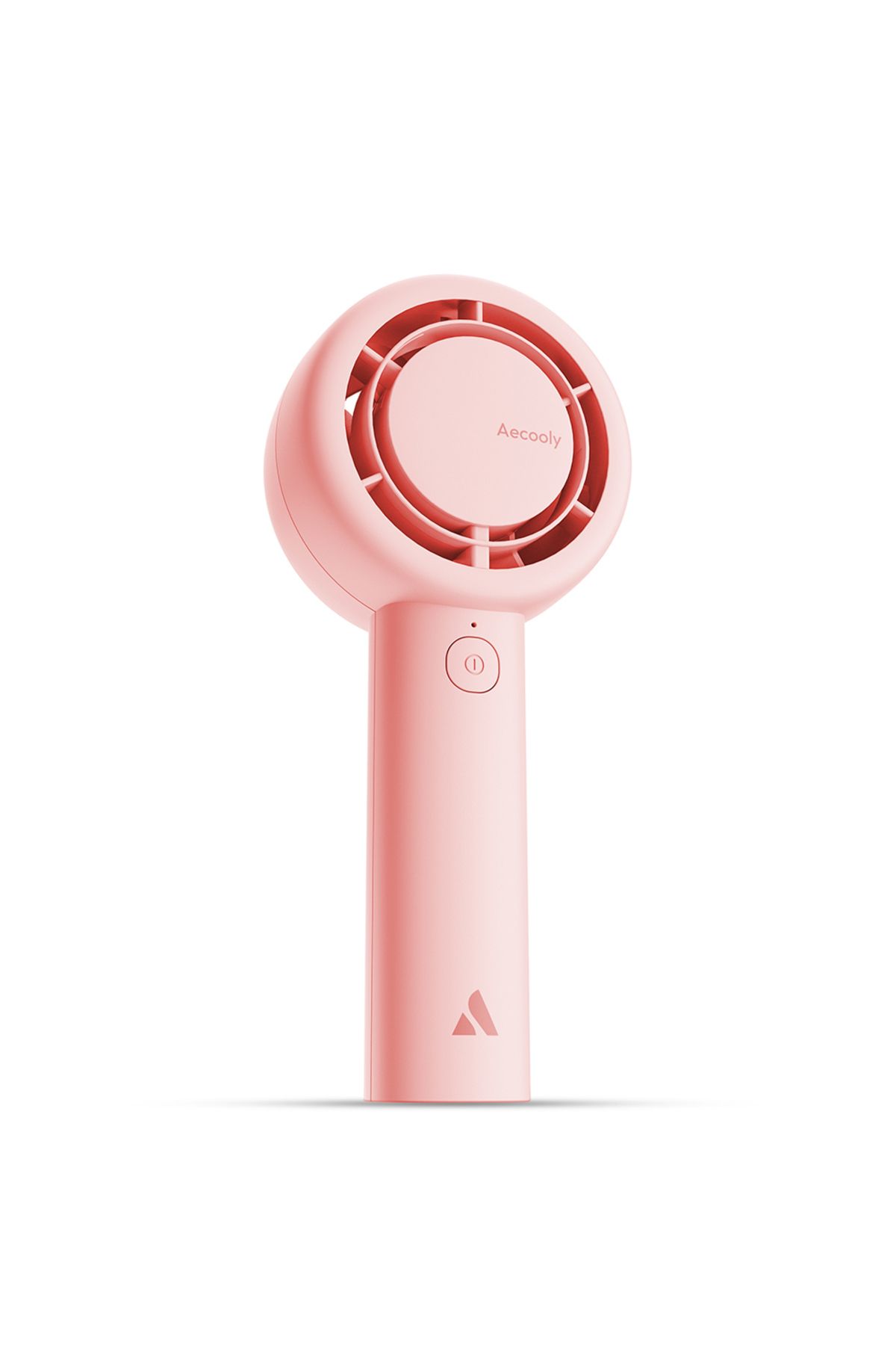 Aecooly PB01 İç Spiralli Çift Halka Hava Akışı Teknolojili 5 Kademeli Soğutucu El Fanı Pembe