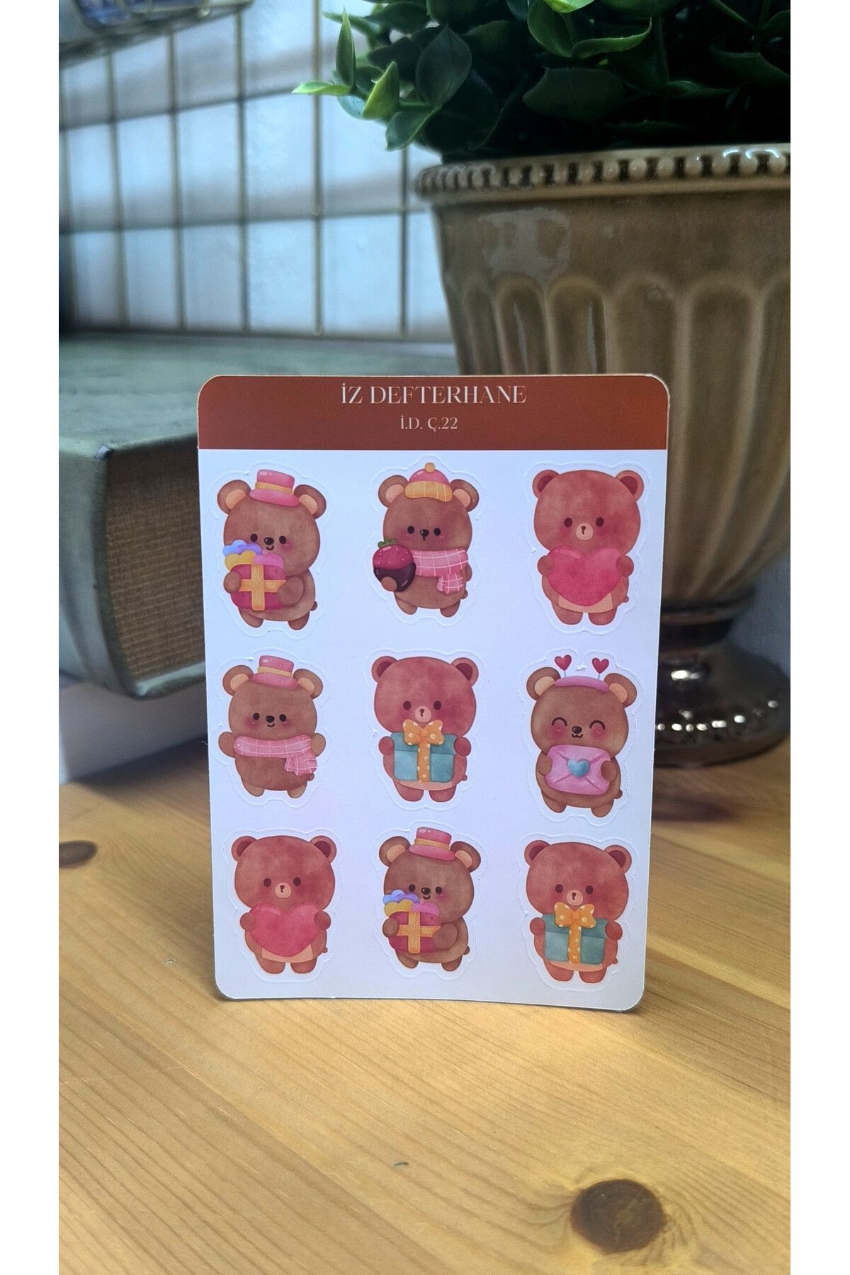İZ DEFTERHANE Çıkartma & Sticker (Ajanda, Defter, Bullet Journal, Scrapbook ve Planlayıcılar İçin Uygundur)