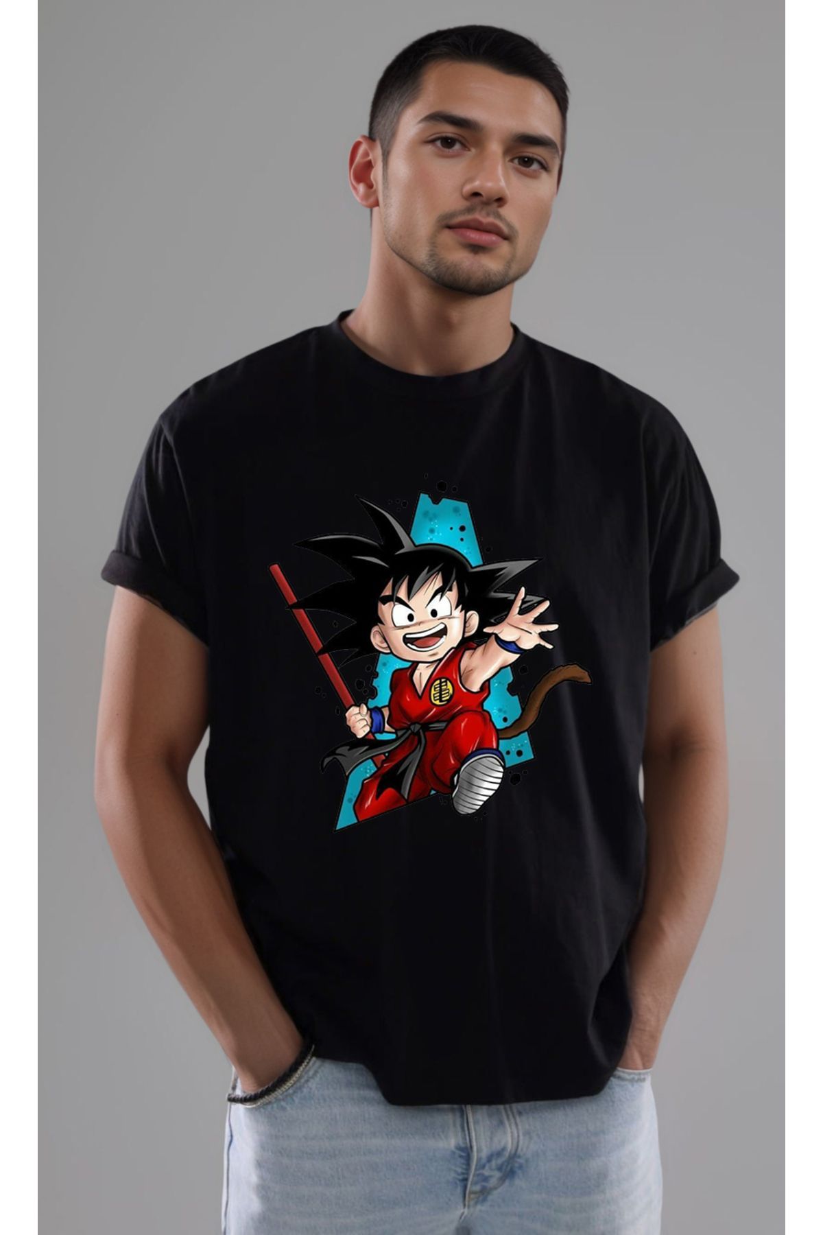 petite pati Dragon Ball Goku Baskılı Unisex Tshirt