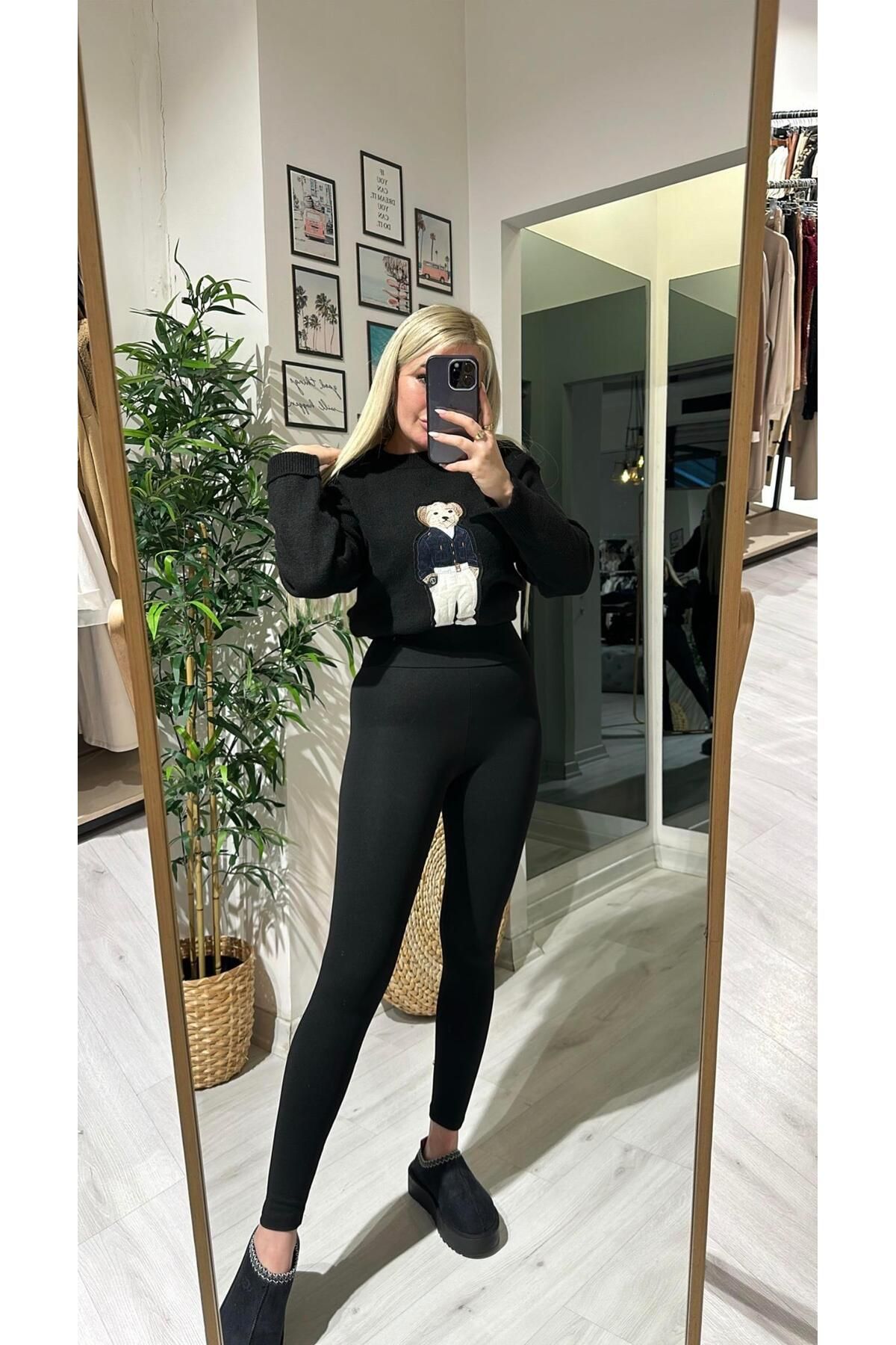 Acar Boutique Korseli Geniş Kemer Şardonlu Tayt