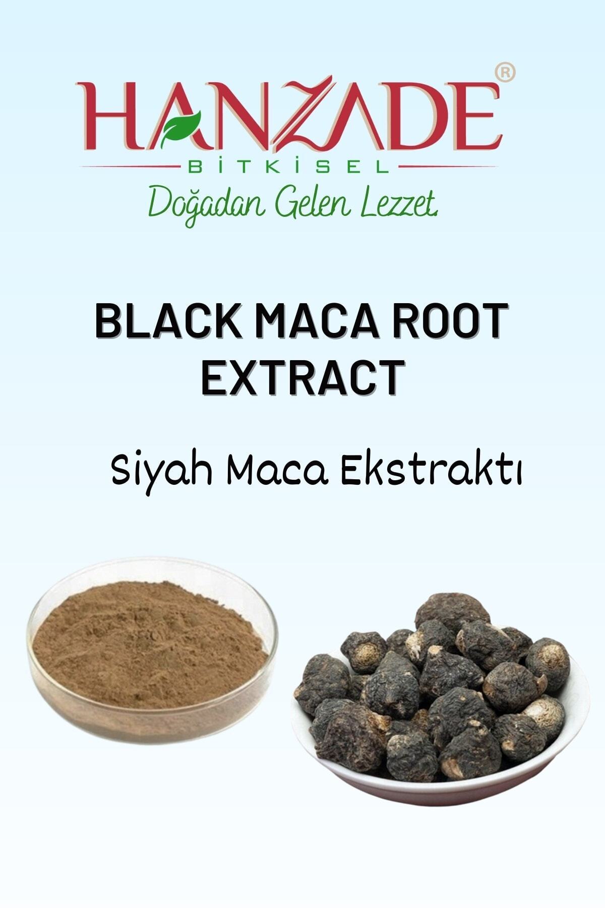 Hanzade Bitkisel-Black Maca Root Powder Extract Lepidium Black Maca Root Powder Extract Lepidium 100 Gr 2