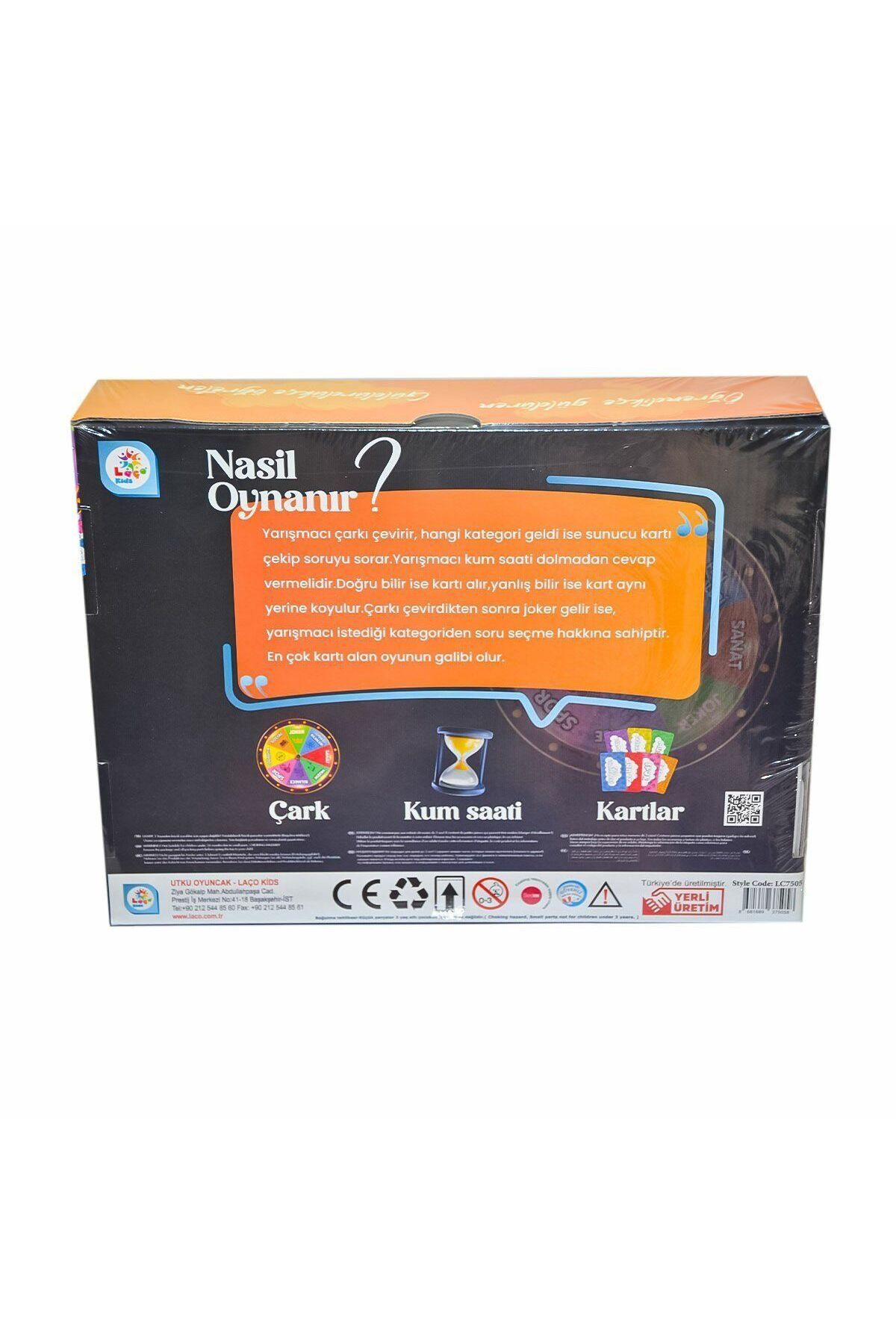 melfxxl eticaret LC7505 Bilgi Çarkı - Laço Kids - Utku Oyuncak
