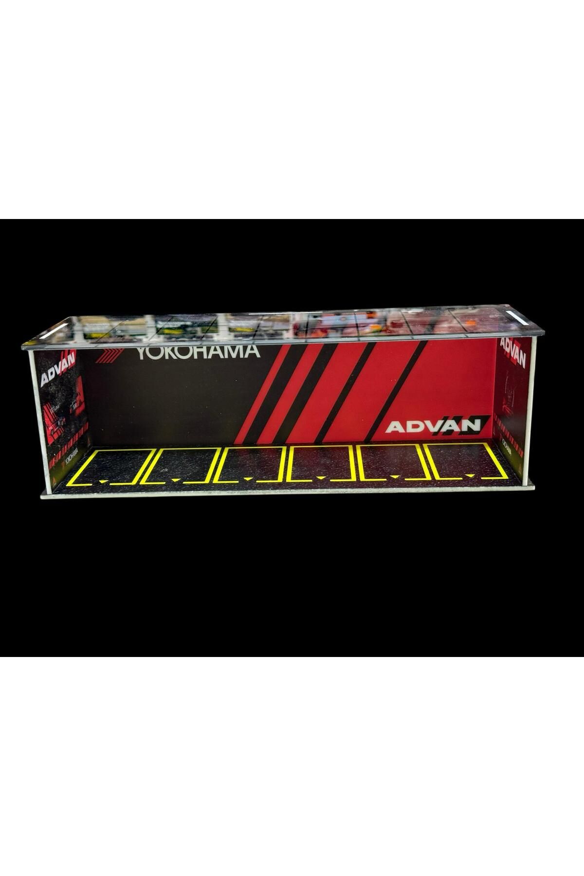 HOT WHEELS 6 Adet Araç Alan Pleksi Garaj Advan