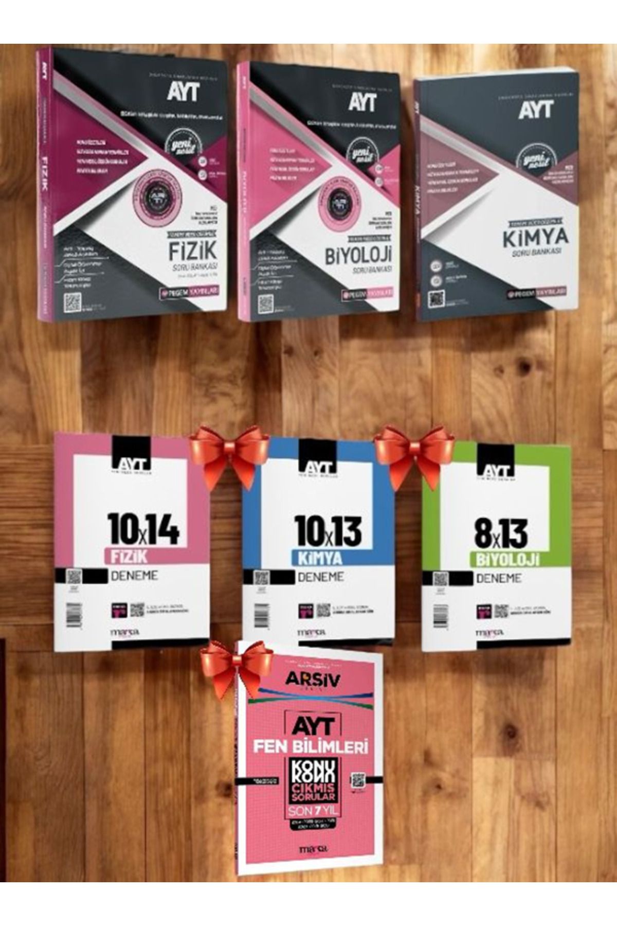 Pegem Akademi Yayıncılık 2025 Ayt Soru Bankası Fen Bilimleri Sayısal Set+3'lü Ayt Deneme-AYT Son 7 Yılın Çıkmış Soruları